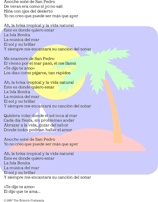 La Isla Bonita por Anita Bonita