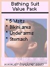 Bathing Suit Value-Pack: bikini area, under arms, stomach