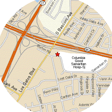 Map to 2577 Samaritan Drive