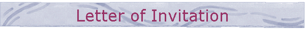 Letter of Invitation