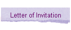 Letter of Invitation