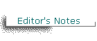 Editor's Notes