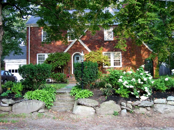 House after landscaping