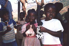Children with dolls