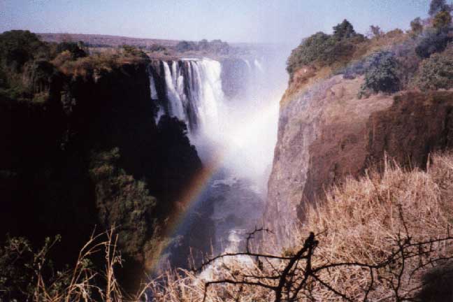 Victoria Falls with Rainbow
