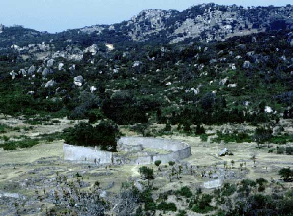 Great Enclosure with mountains in the background