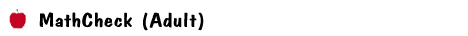MathCheck (Adult)