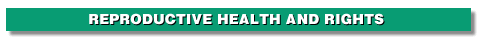 Reproductive Health and Rights