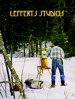 At work in the Adirondacks during February 1998