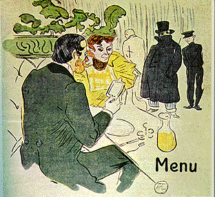 TOULOUSE-LAUTREC MENU