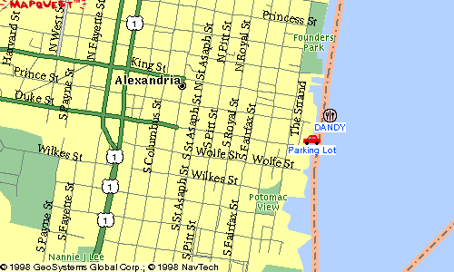 Old Town Alexandria-Map