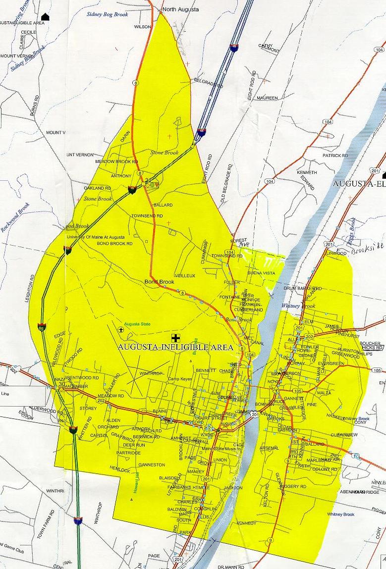 Augusta Ineligible Area