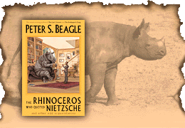 The cover of 'The Rhinoceros Who Quoted Nietzsche'