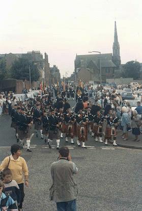 Photo of V-J Day Parade in Arbroath, Scotland